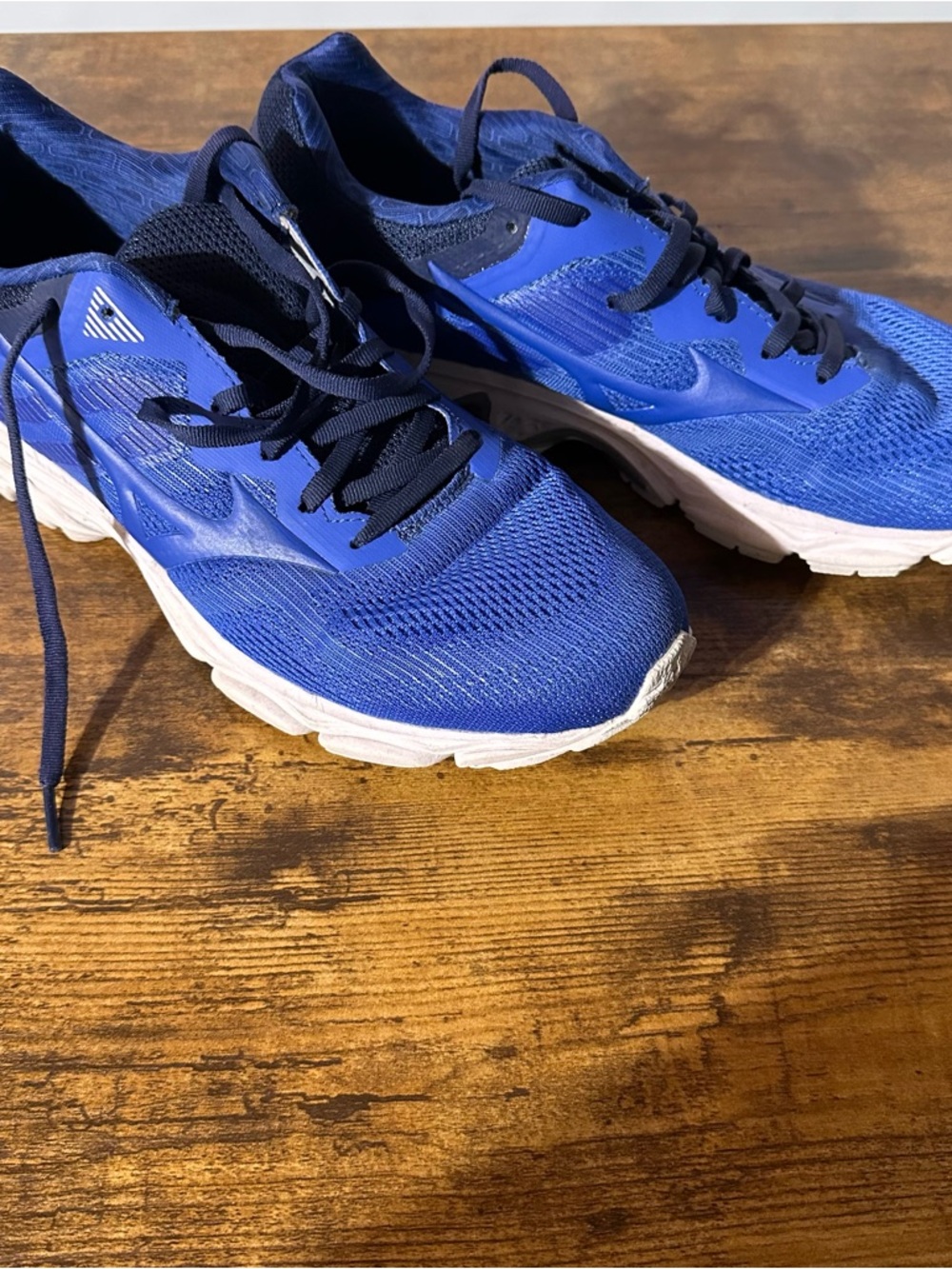 Womens Mizuno Wave Inspire 16 Blue WIDE D Athletic Running Sneakers Shoes